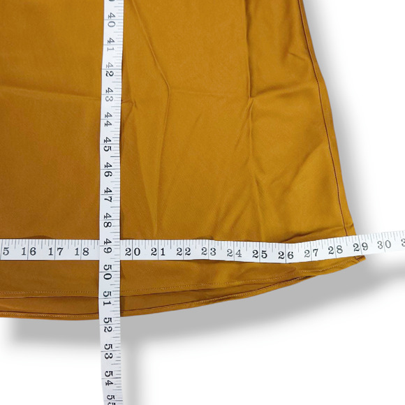 Abercrombie & Fitch A Line Maxi Dress Side Zip Lined Cream Amber Old Money M NWT - Picture 8 of 8